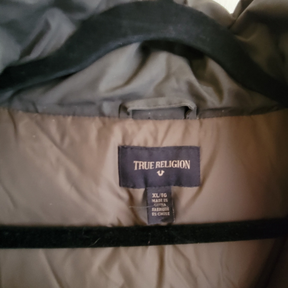 True Religion Dark Brown Puffer Jacket - Picture 5 of 7